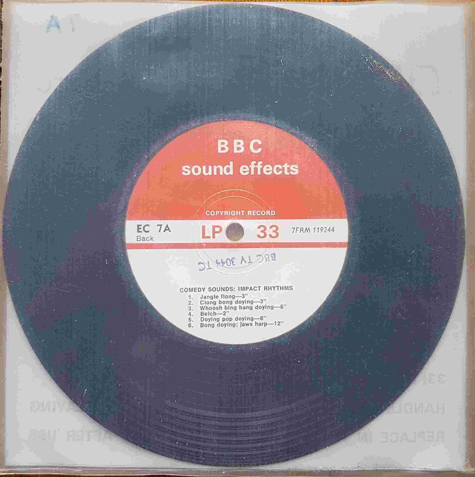 Picture of EC 7A Comedy sounds: Impact rhythms by artist Not registered from the BBC records and Tapes library